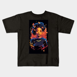 black woman Kids T-Shirt